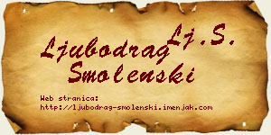 Ljubodrag Smolenski vizit kartica